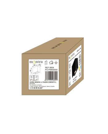 SHELLA * BAÑADOR PARED LED 3W 3000K C. NEGRO